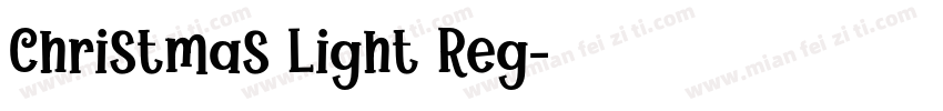 Christmas Light Reg字体转换